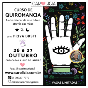 Curso de Quiromancia Outubro 2019 Rio de Janeiro